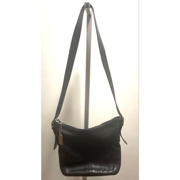 Vintage COACH 9326 Legacy Slim Black Leather Duffle Shoulder Bag Hangtag - Picture 12 of 12